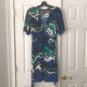 Faux wrap dress by BCBG